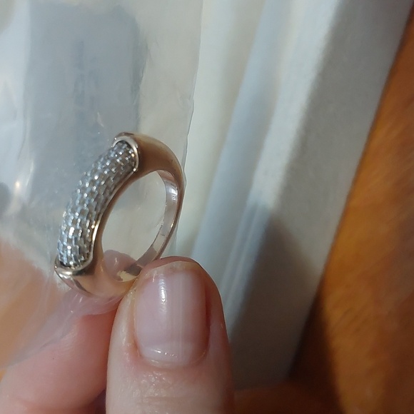 💚5/$25 Avon Sealed Two-tone Mesh Ring Goldtone Size 6 - Picture 6 of 8